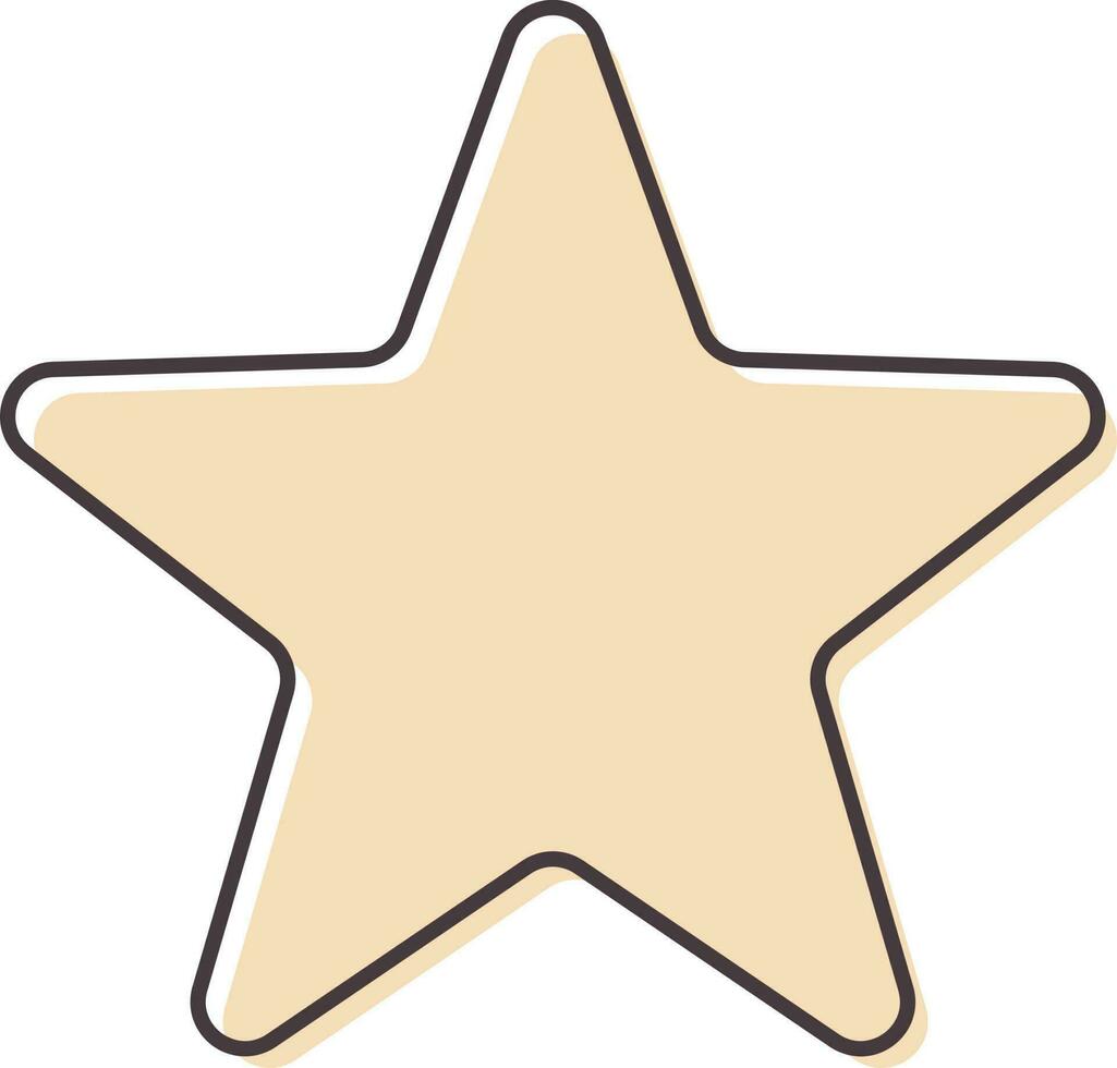 geïsoleerd ster icoon in vlak stijl. vector