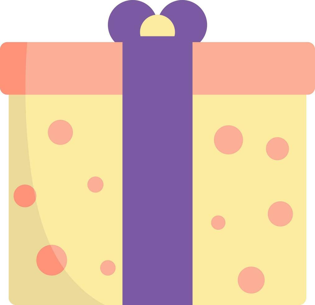 polka dots omhulsel geschenk doos kleurrijk icoon. vector