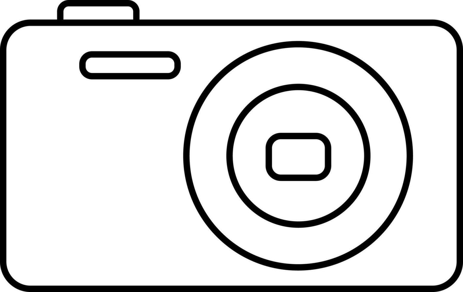 geïsoleerd slim camera dun lineair icoon. vector