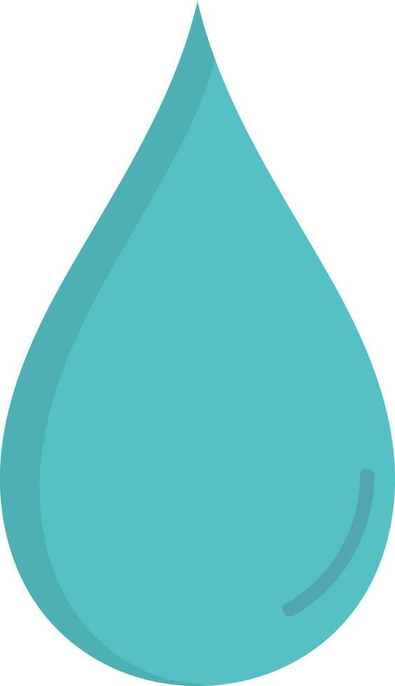 illustratie van water laten vallen icoon in blauw kleur. vector
