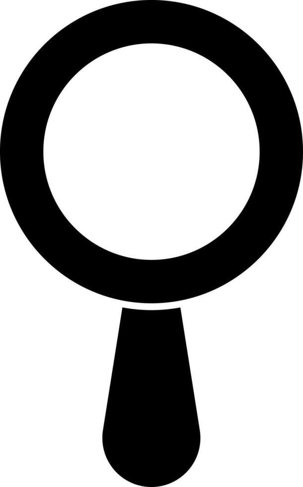 vergroten glas vlak icoon in glyph stijl. vector