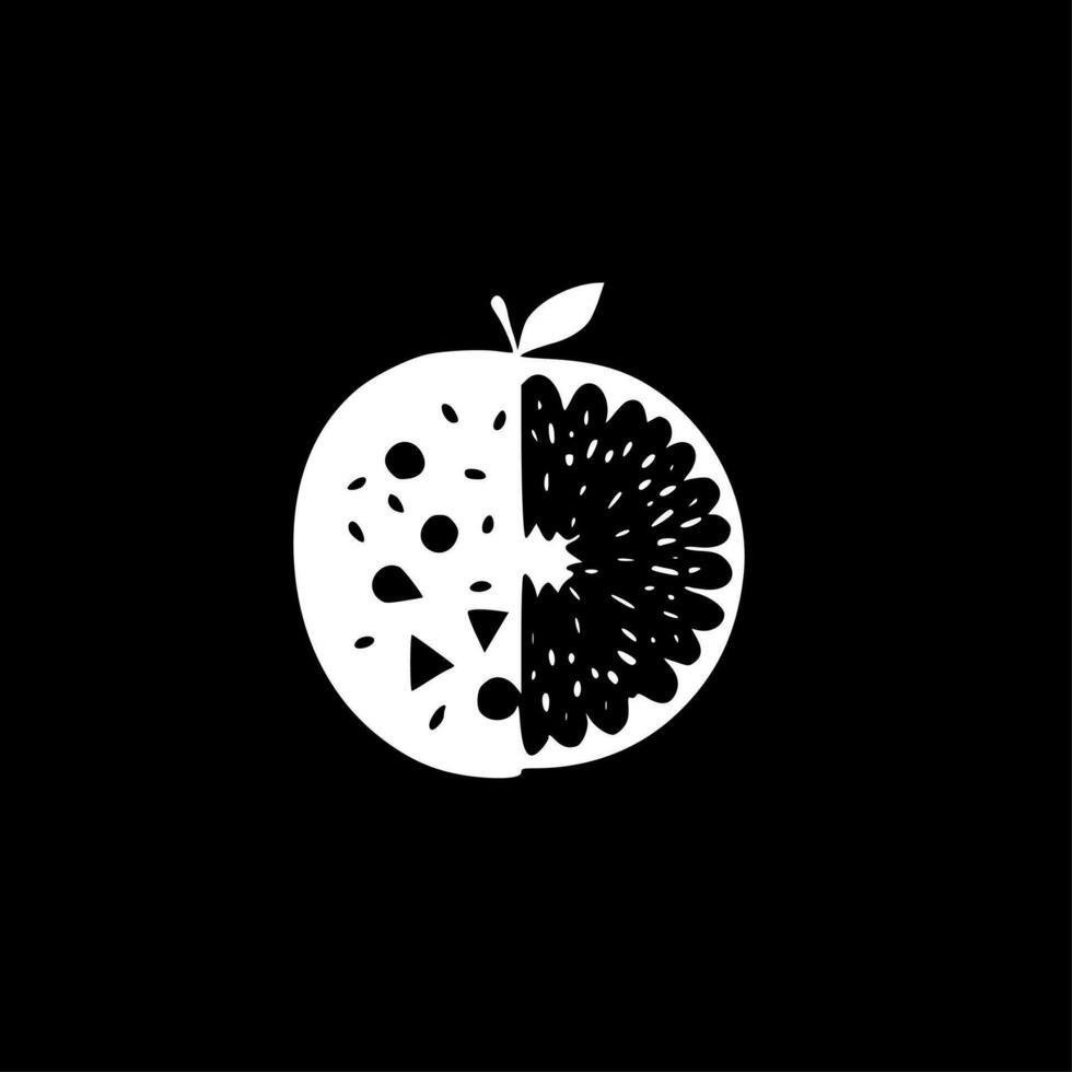 fruit - minimalistische en vlak logo - vector illustratie