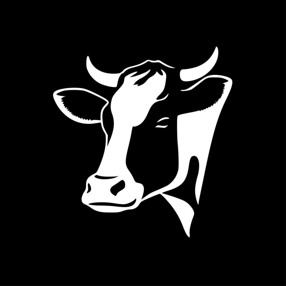 koeienhuid - zwart en wit geïsoleerd icoon - vector illustratie
