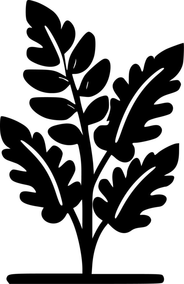 planten - minimalistische en vlak logo - vector illustratie