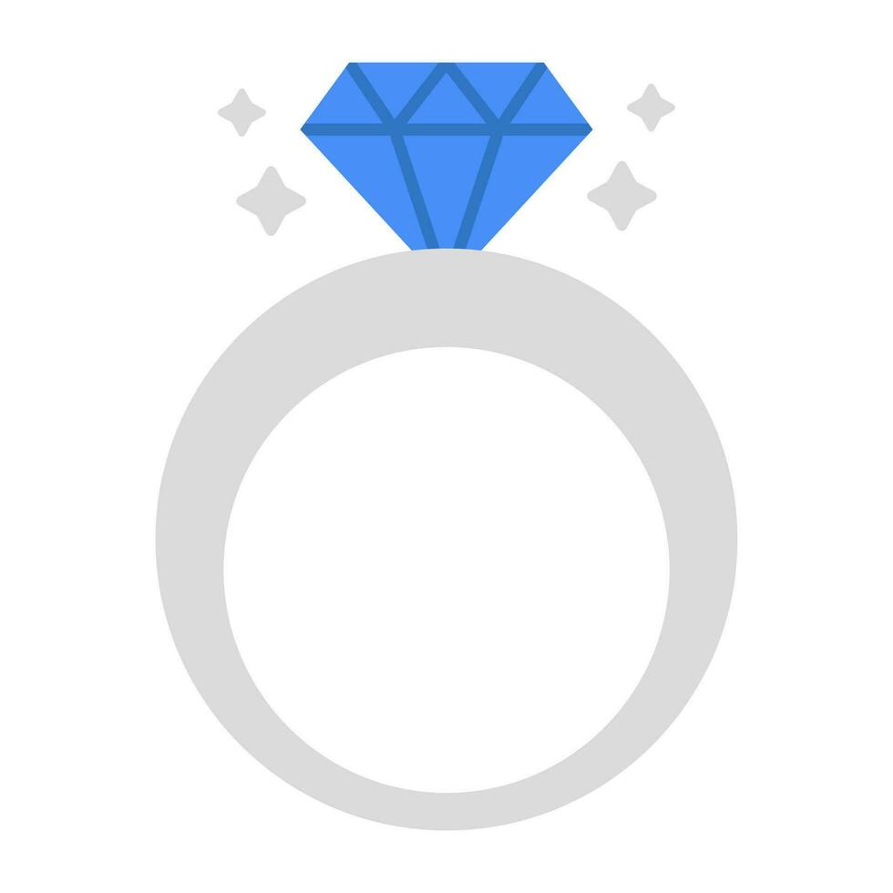 premie downloaden icoon van diamant ring vector