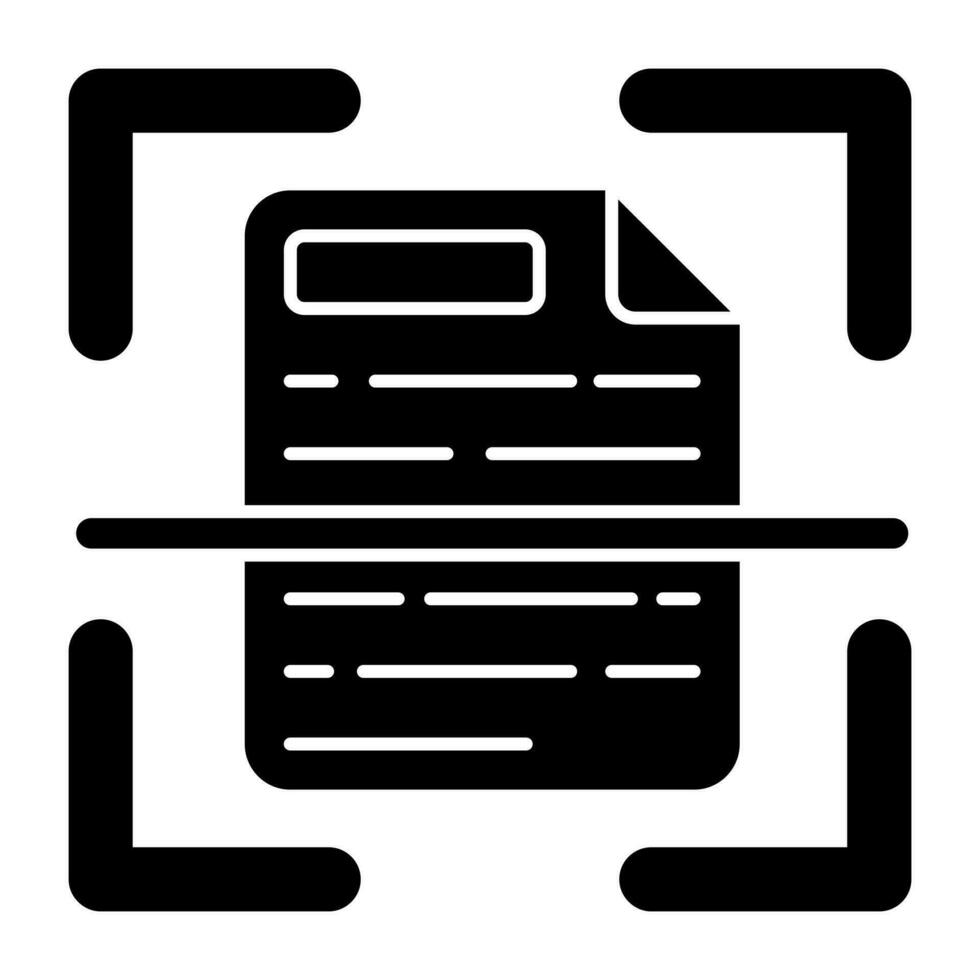 modern ontwerp icoon van het dossier scannen vector
