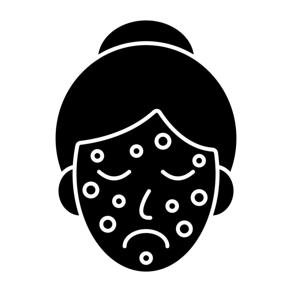 een premie downloaden icoon van acne gezicht vector