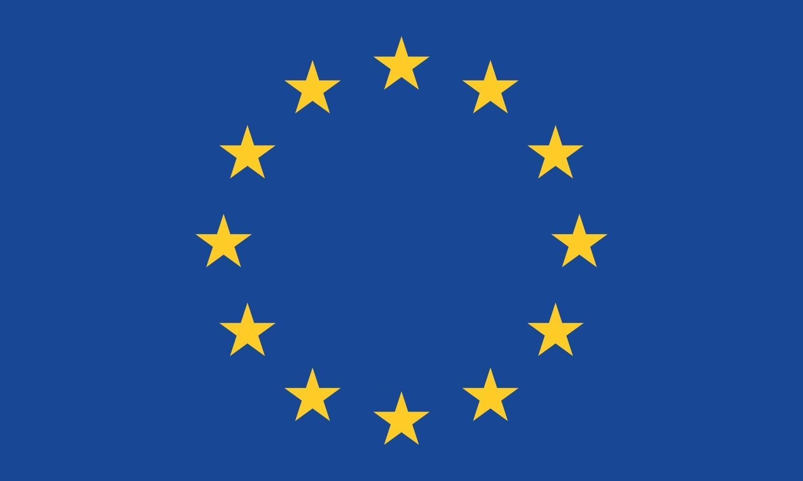 vectorillustratie van de europese vlag vector