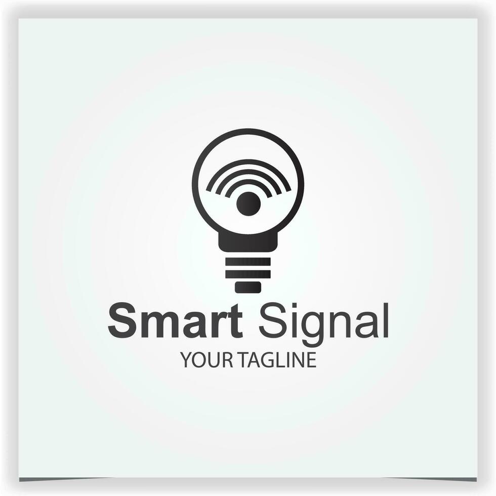 slim signaal lamp logo ontwerp premie elegant sjabloon vector eps 10