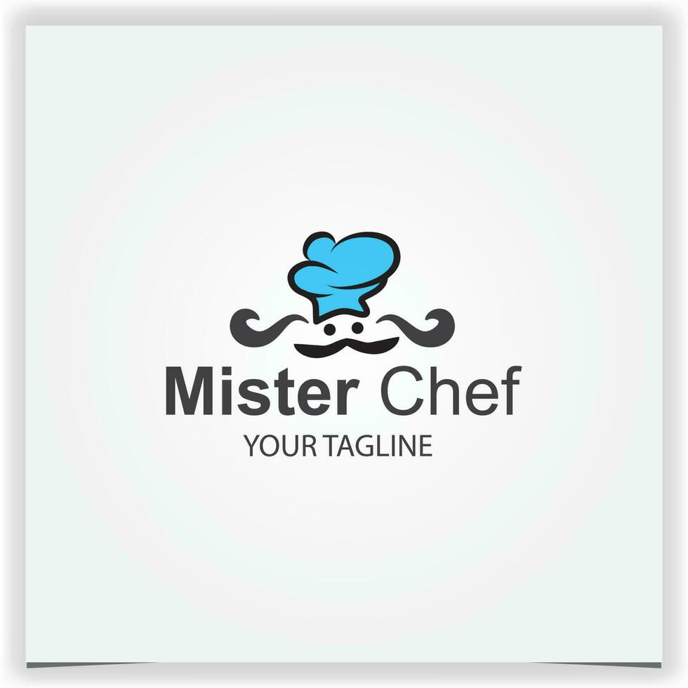 gemakkelijk hoed en een chef hoed logo ontwerp premie elegant sjabloon vector eps 10