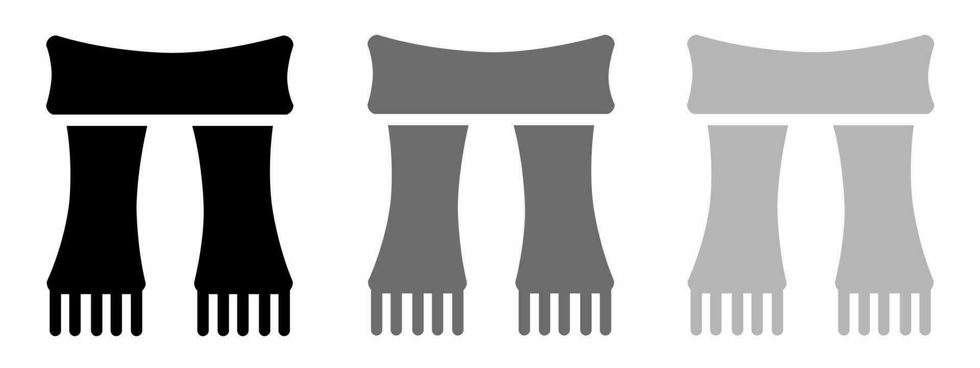 sjaal icoon illustratie verzameling. voorraad vector. vector