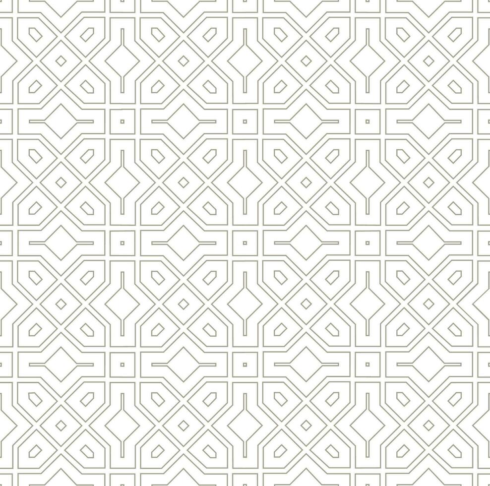 abstract meetkundig lijn naadloos wit patroon. arabesk tegel structuur in Aziatisch decor stijl vector