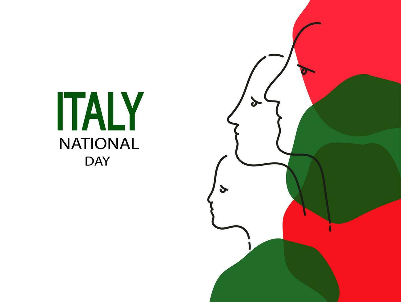 festa della repubblica italiana vector illustratie.