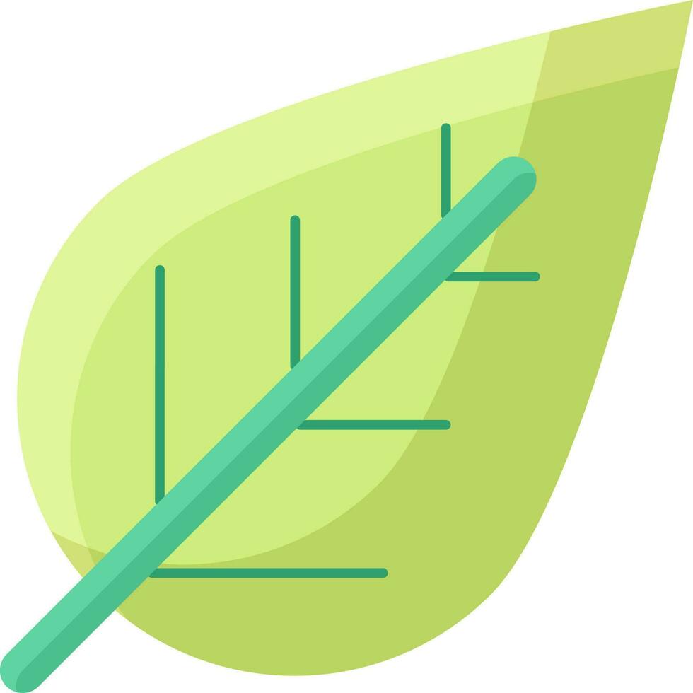 blad icoon in groen kleur. vector