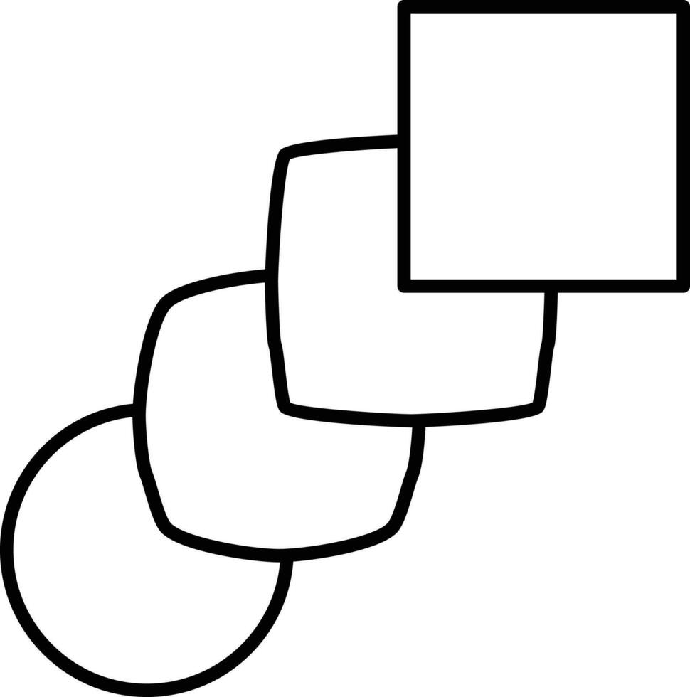 illustratie van mengsel gereedschap icoon in dun lijn kunst. vector