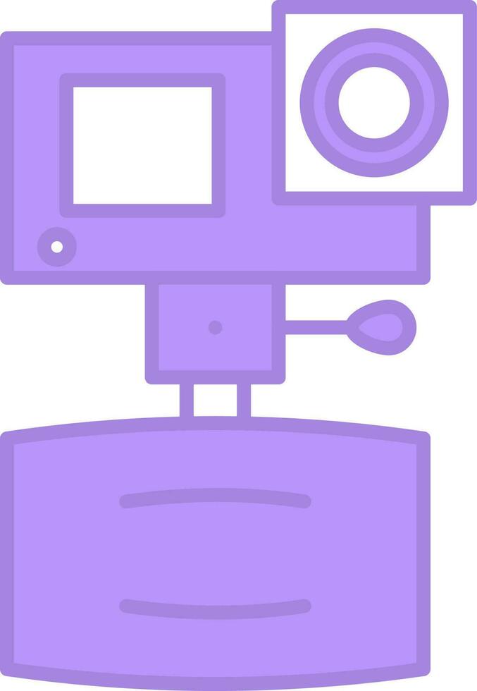 illustratie van sport- of actie camera icoon in vlak stijl. vector