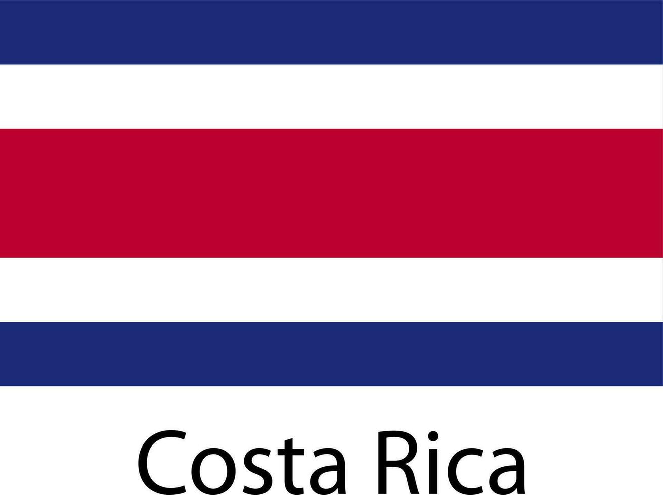 nationale vlag icoon costa rica vector