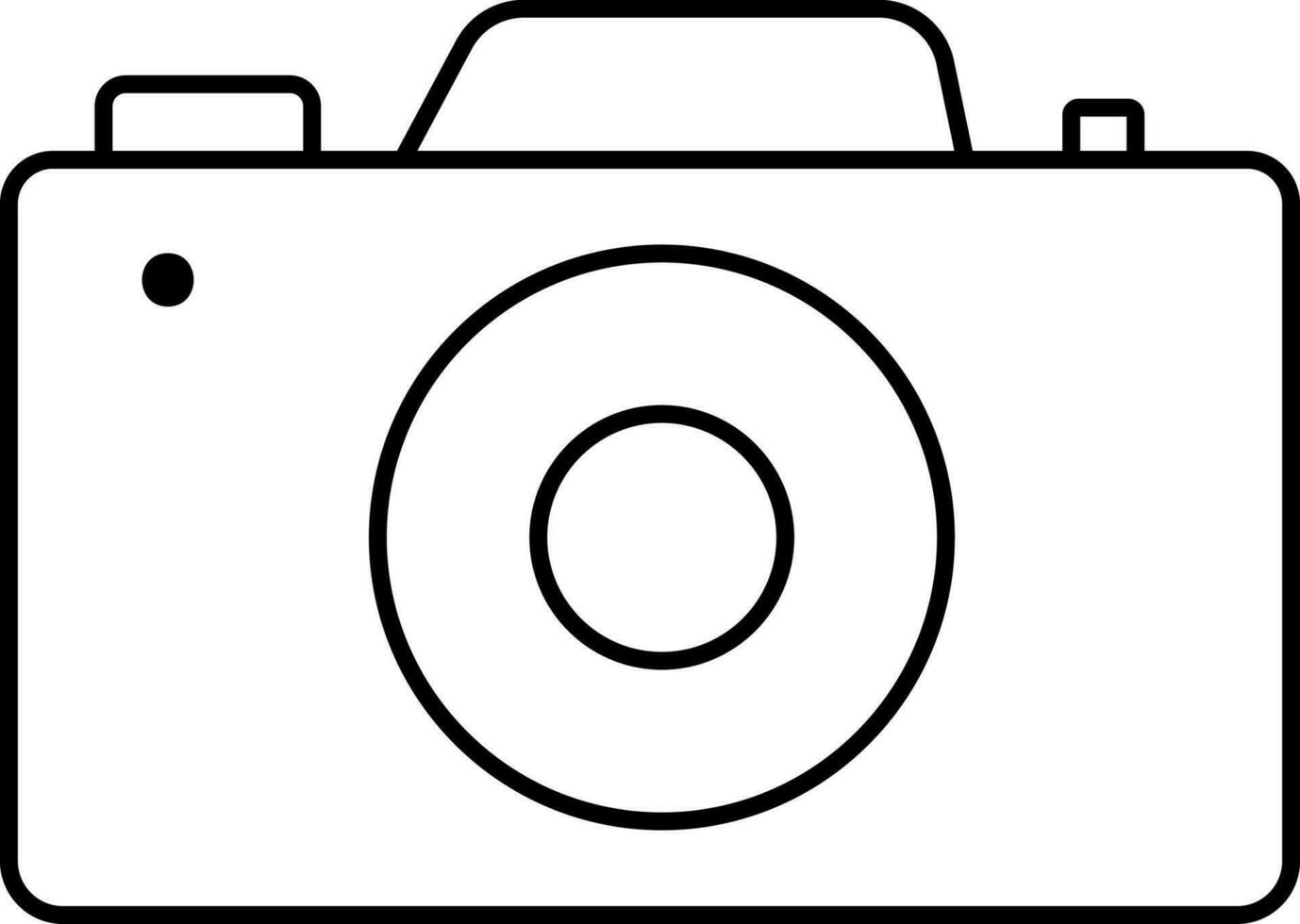 camera icoon in lijn kunst. vector