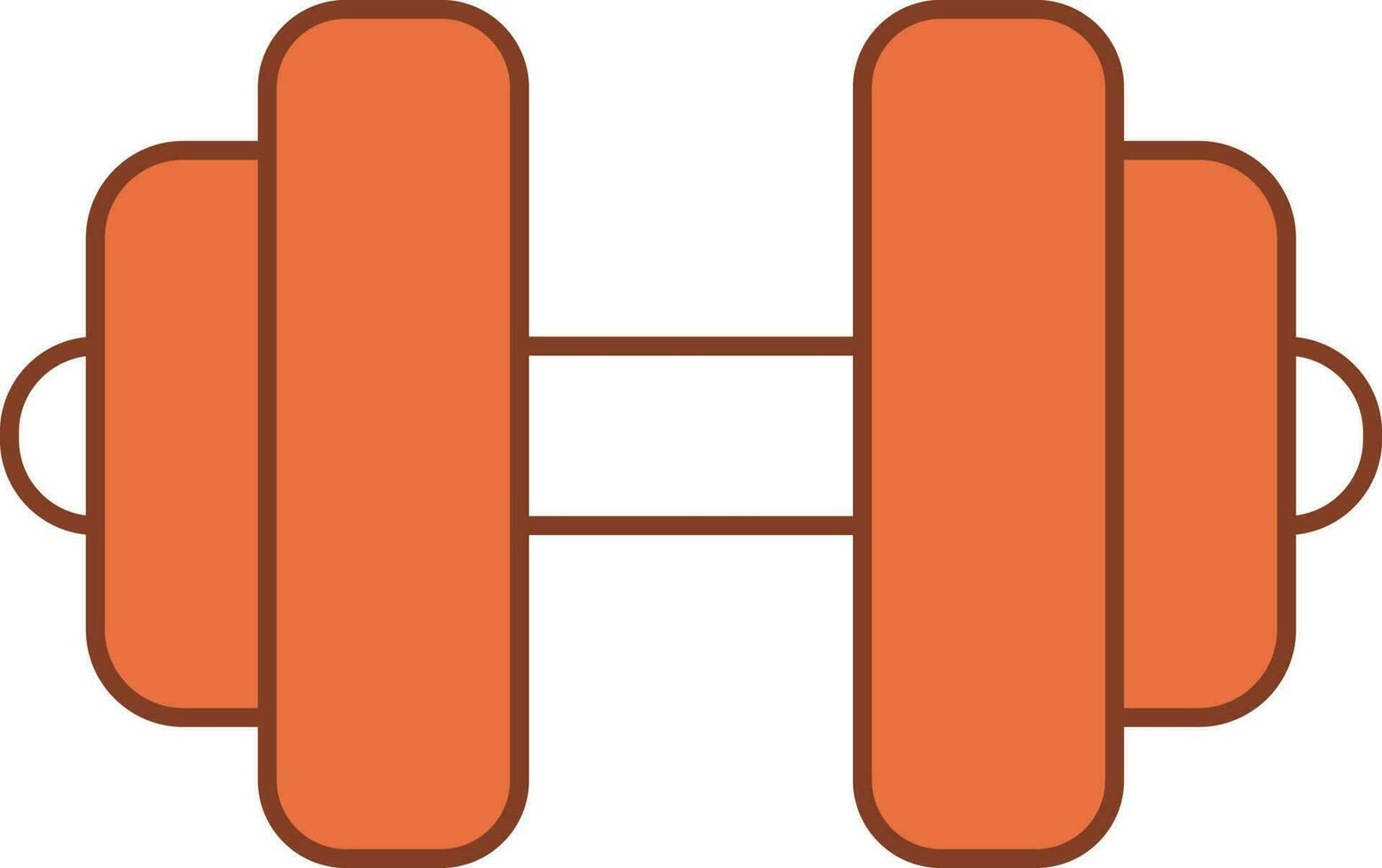 halter icoon in oranje en wit kleur. vector