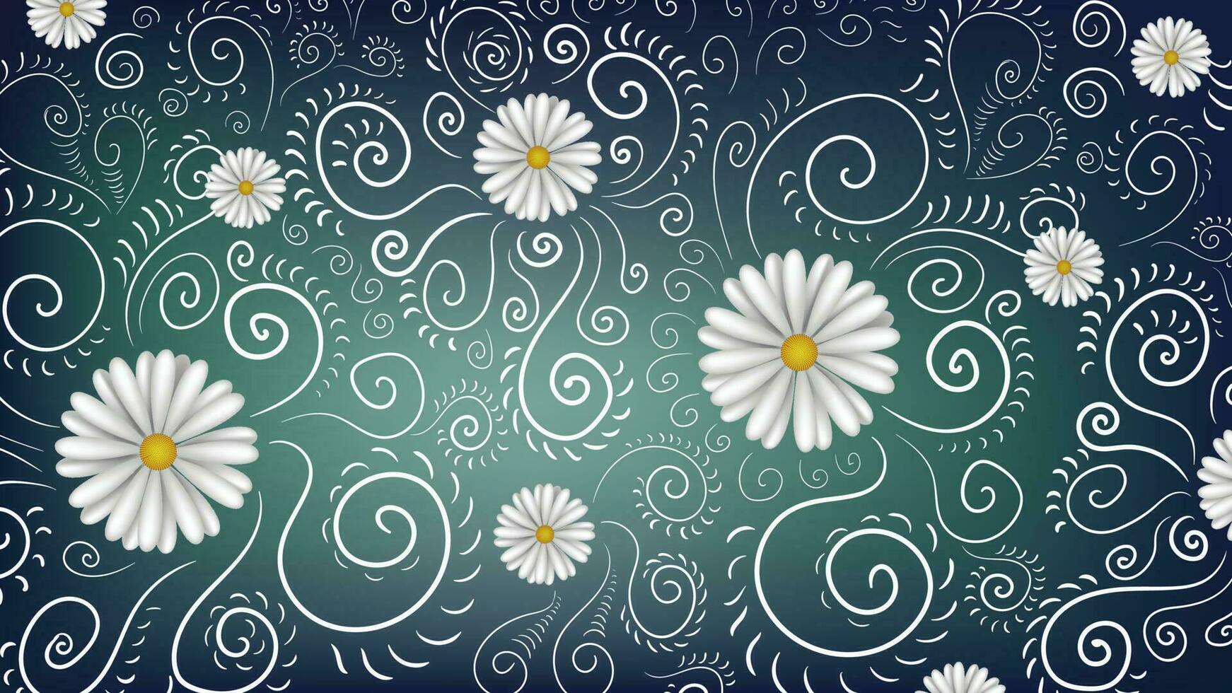 abstract bloemen vector bg wit madeliefje bloemen voorjaar natuur achtergrond