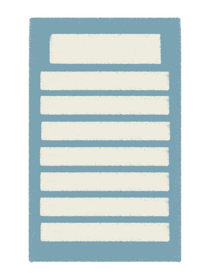schattig papier stickers voor notities. ruw, slordig textuur. digitaal kogel logboek. vector