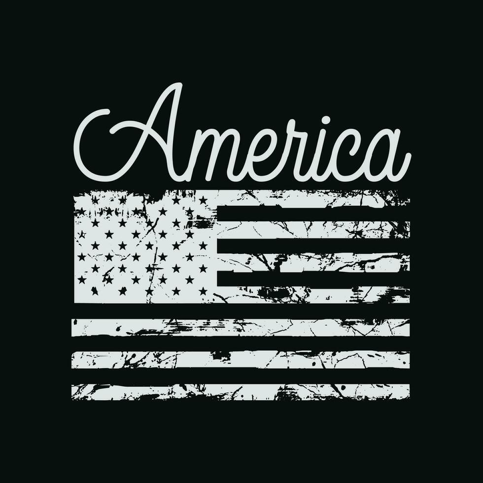 vrouwen 4e van juli t overhemd Amerikaans vlag vector