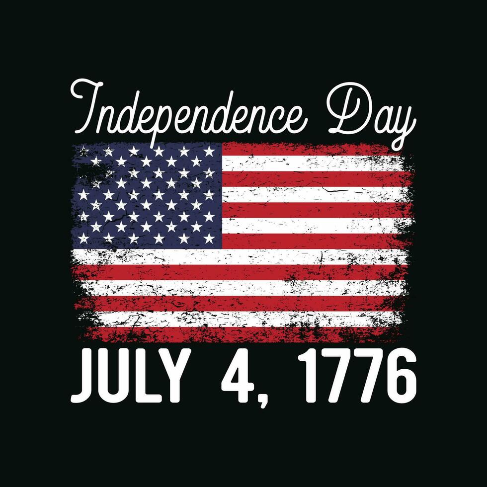 onafhankelijkheid dag juli 4 1776 vierde van juli Amerikaans vlag vector