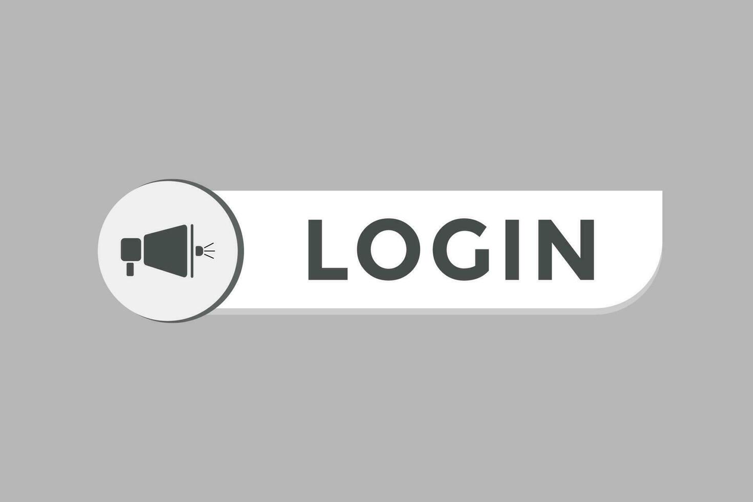 log in knop. toespraak bubbel, banier etiket Log in vector