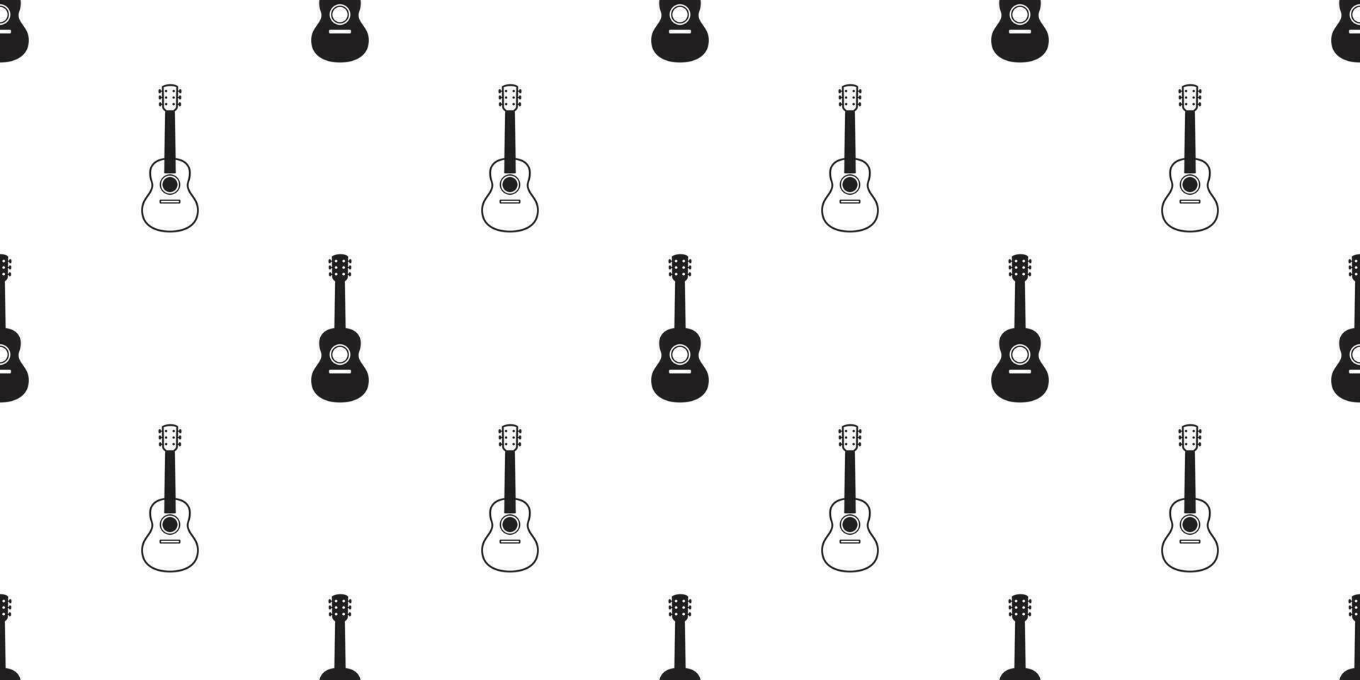 gitaar naadloos patroon vector bas ukulele muziek- sjaal geïsoleerd tegel achtergrond herhaling behang grafisch illustratie