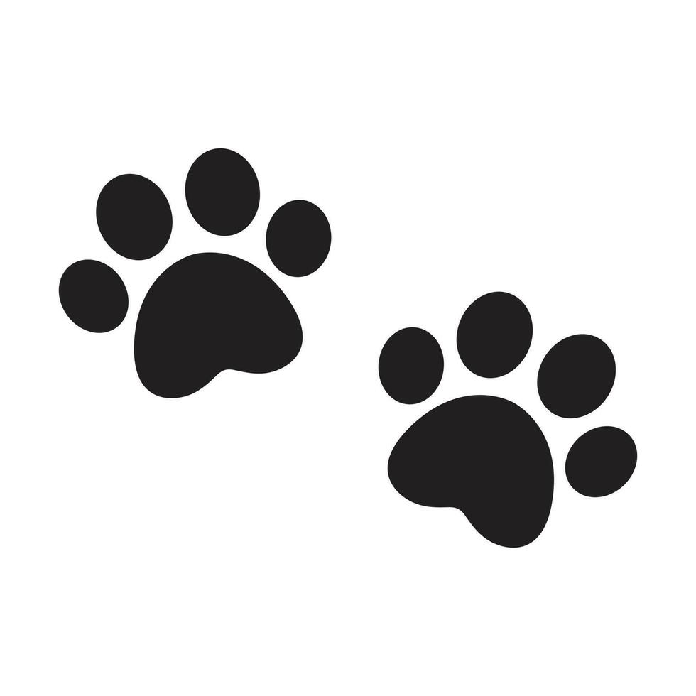 hond poot vector voetafdruk icoon logo Frans bulldog kat puppy katje tekenfilm symbool teken illustratie tekening