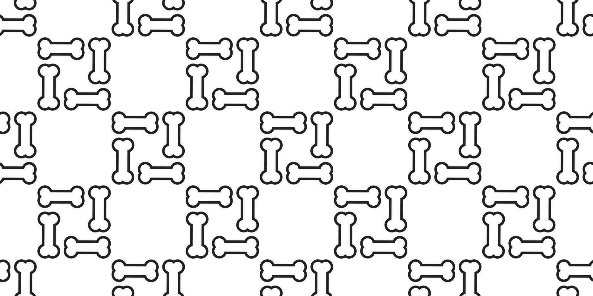 bot naadloos patroon hond bot vector illustratie herhaling achtergrond sjaal tegel behang wit