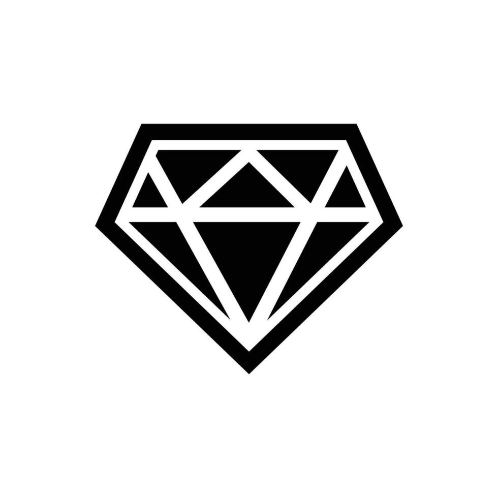 diamant icoon geschikt voor ieder type van ontwerp projecten vector