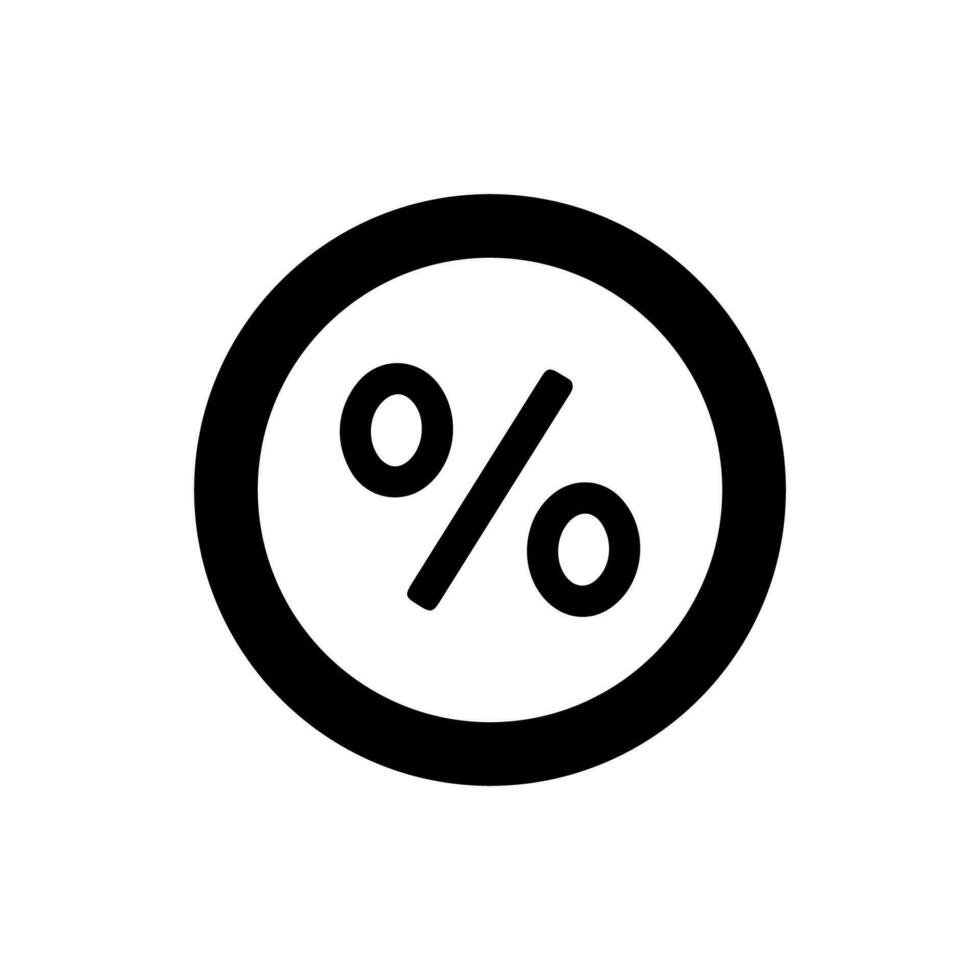 percentage teken icoon vector
