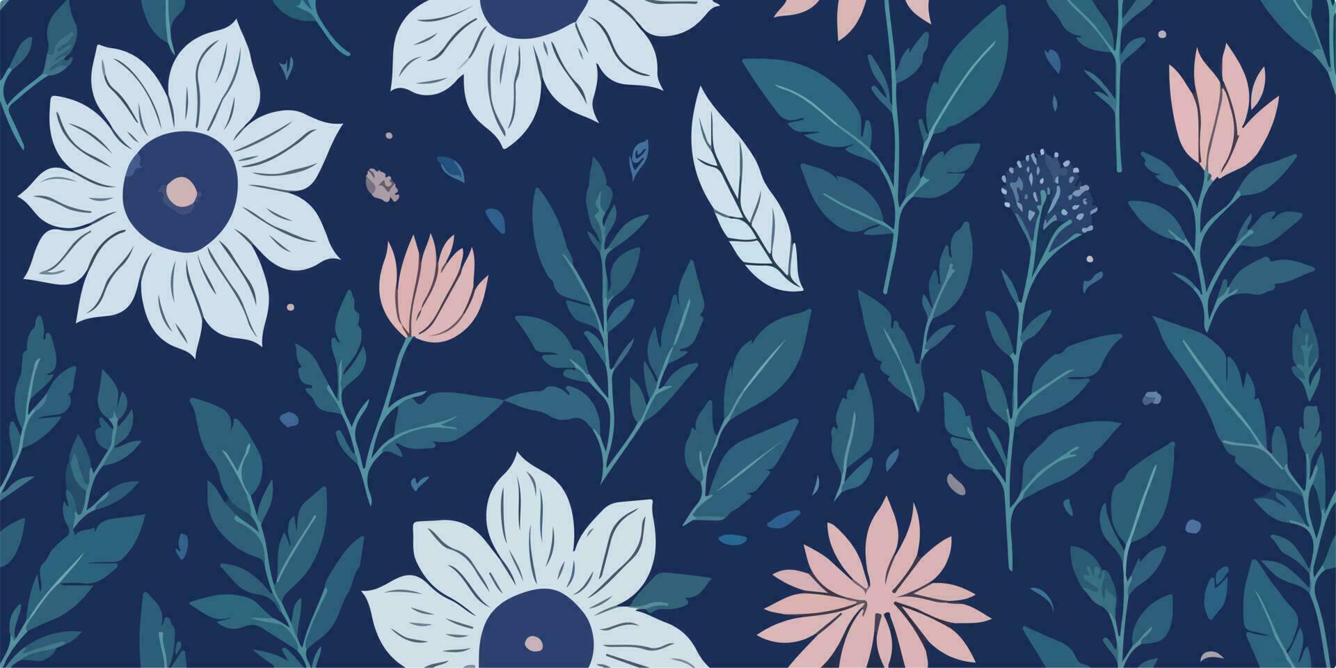 bloemen slagen, expressief vector illustratie van bloem schilderijen