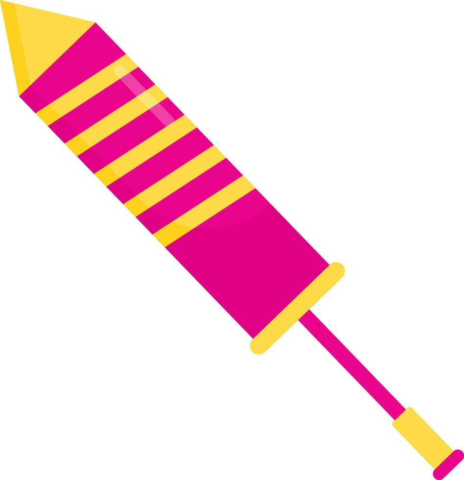 geïsoleerd water geweer icoon in roze en geel kleur. vector
