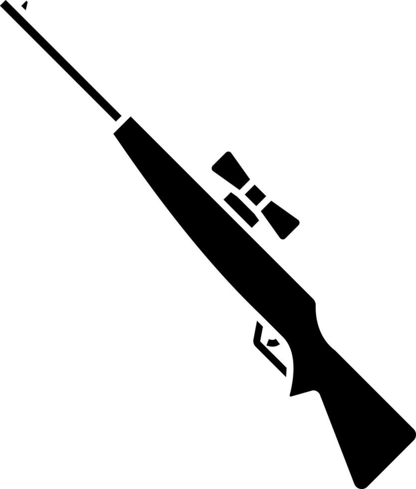scherpschutter geweer- icoon vector