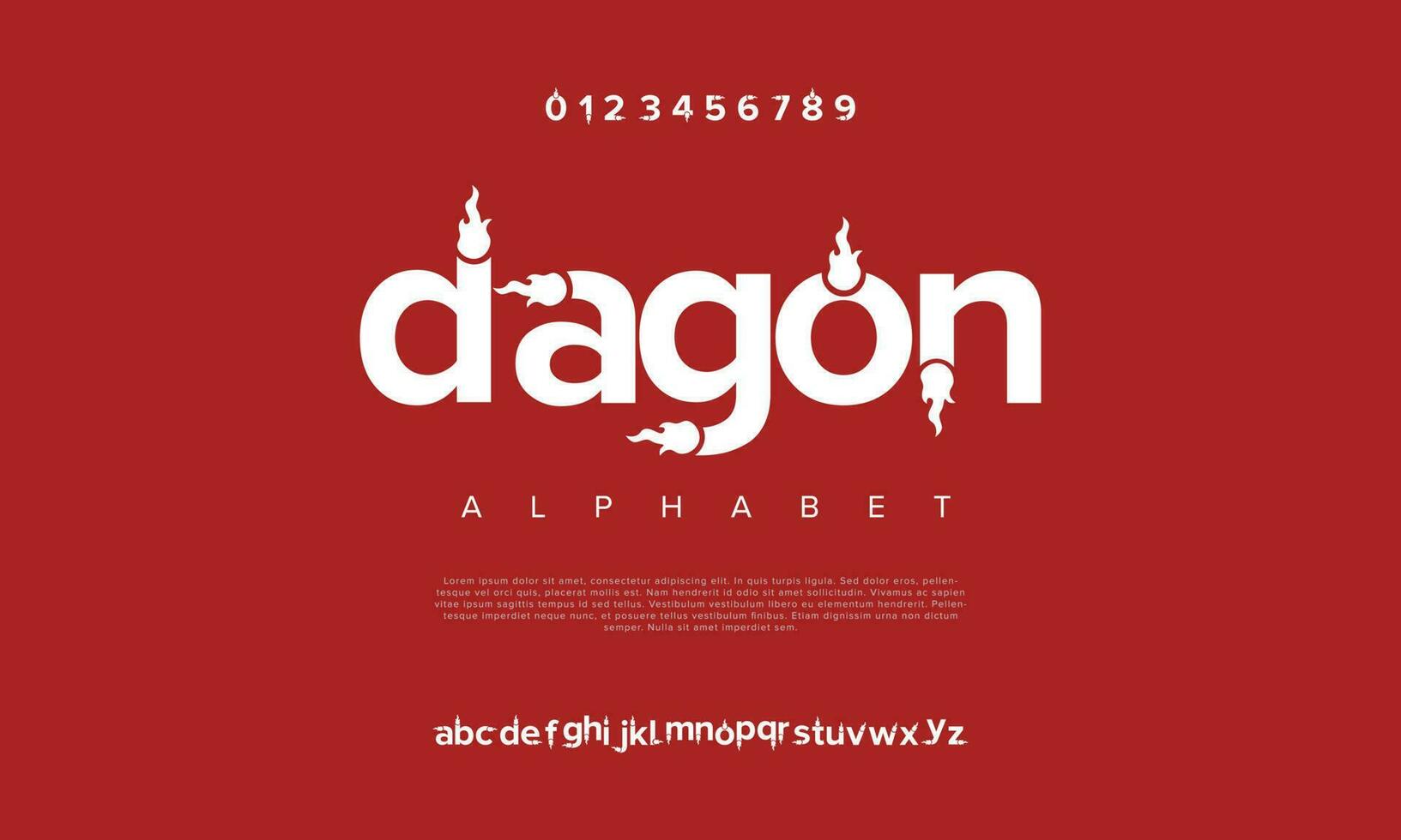 dagon abstract digitaal technologie logo doopvont alfabet. minimaal modern stedelijk fonts voor logo, merk enz. typografie lettertype hoofdletters kleine letters en nummer. vector illustratie
