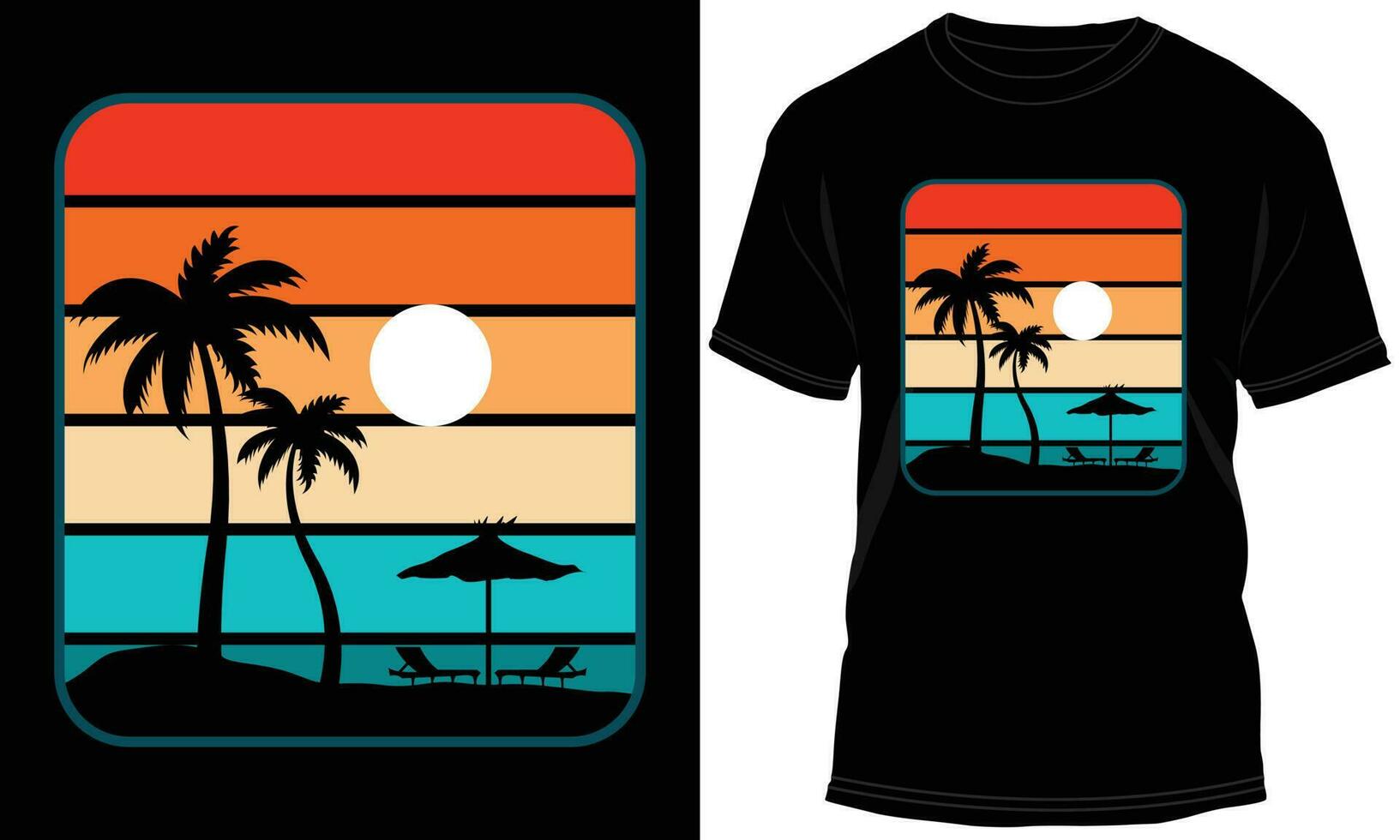 gelukkig zomer t-shirt ontwerp vector