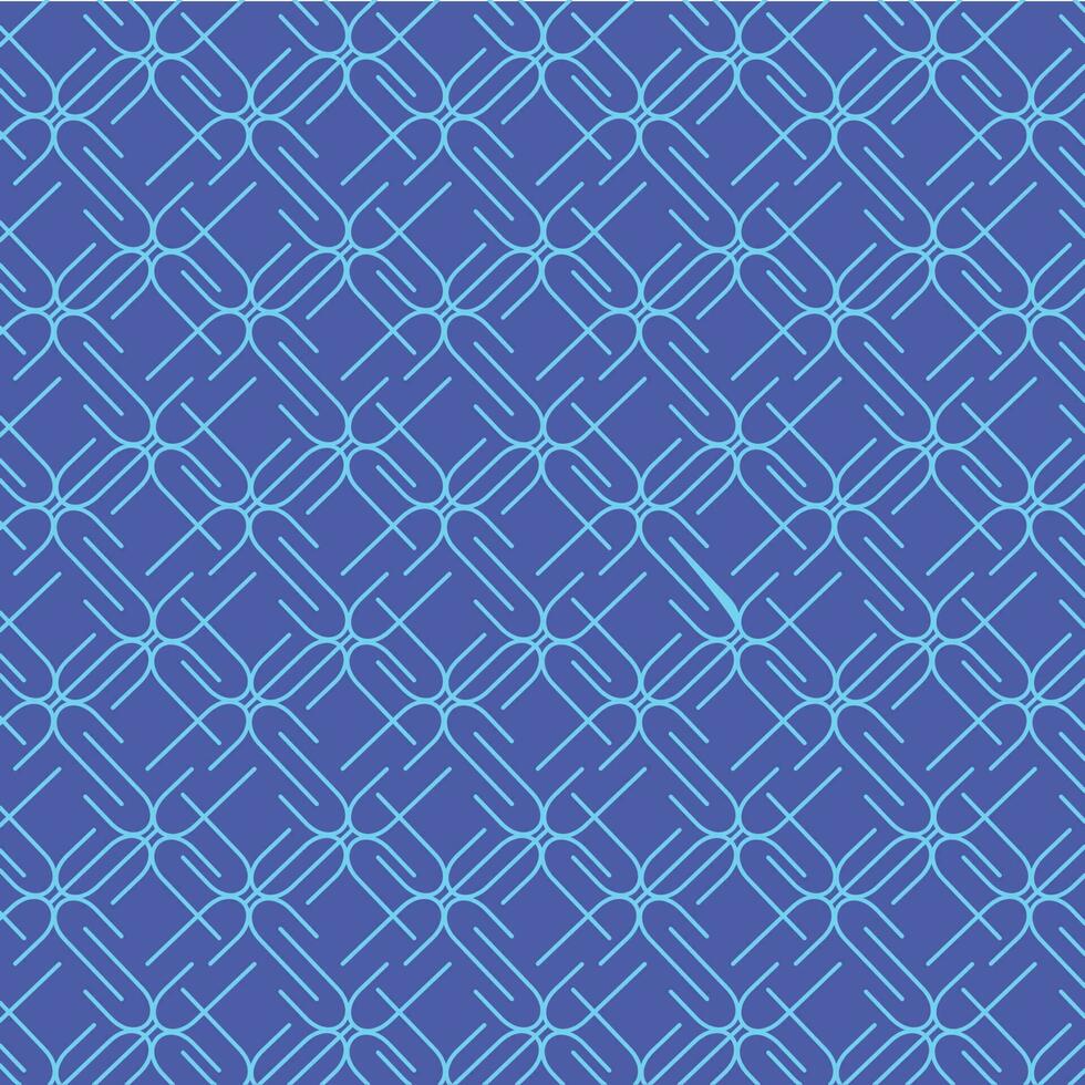 overlapt gebogen blauw lijnen Aan donker achtergrond patroon vector ontwerp. goed gebruik voor achtergrond of behang