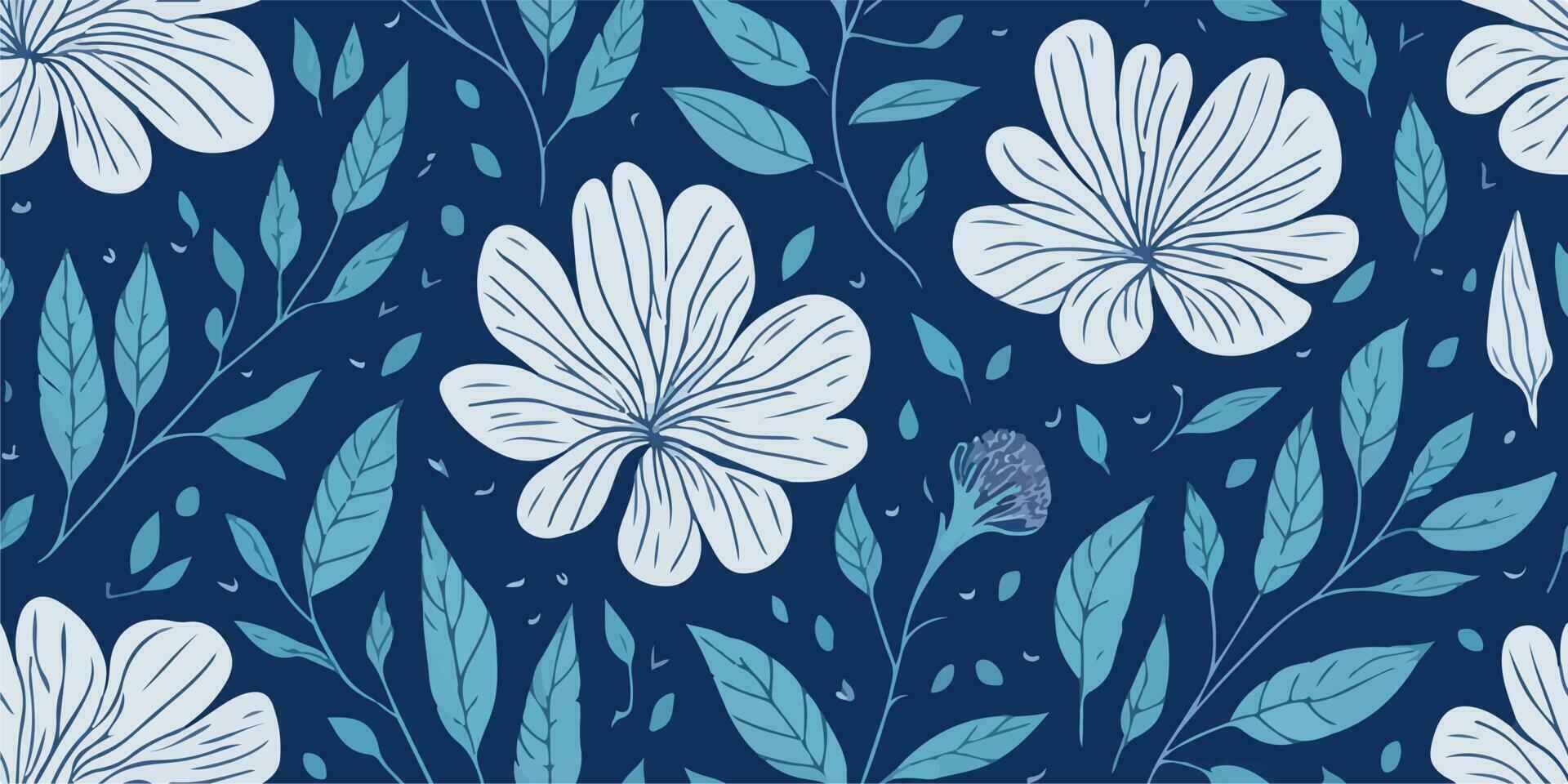 botanisch gelukzaligheid, voortreffelijk vector illustratie van bloem motieven