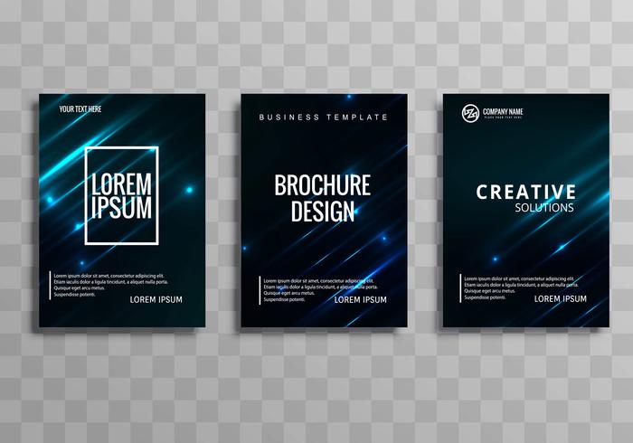 Sjabloon voor abstract blue business brochure ontwerp vector
