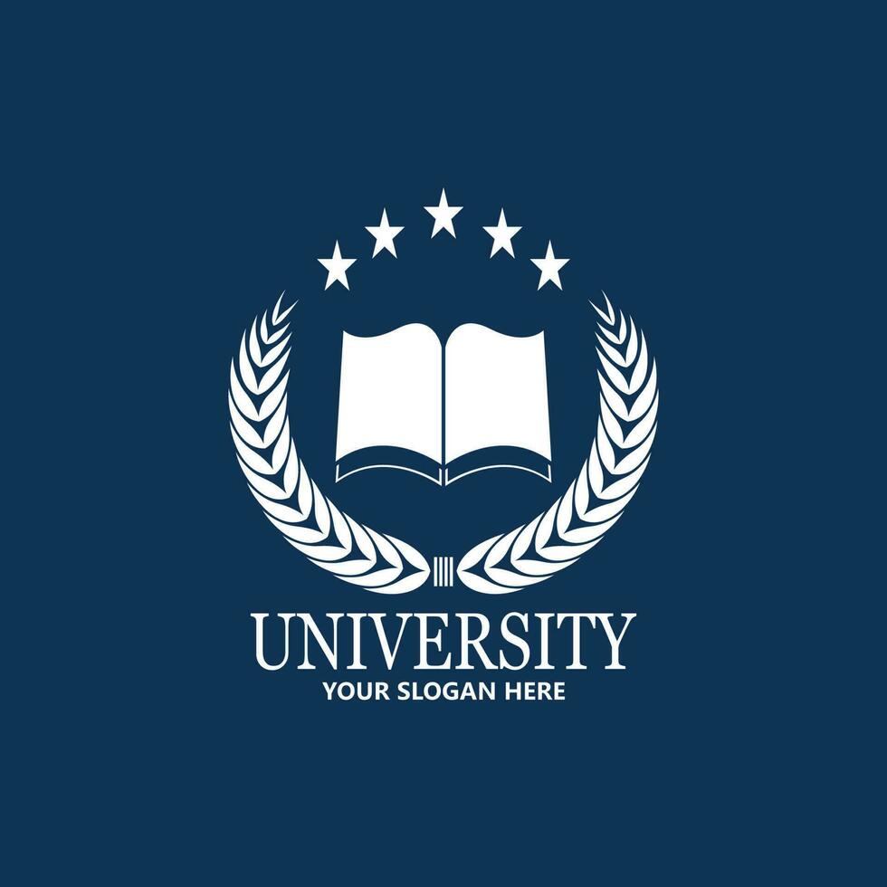 universiteitsacademie school en cursus logo ontwerpsjabloon vector