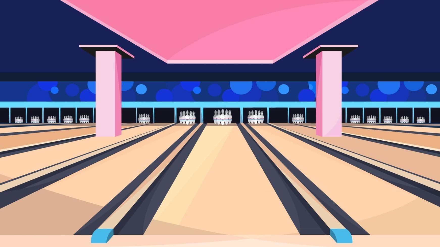 lege bowlingbaan vector