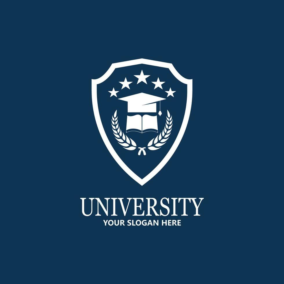 universiteitsacademie school en cursus logo ontwerpsjabloon vector