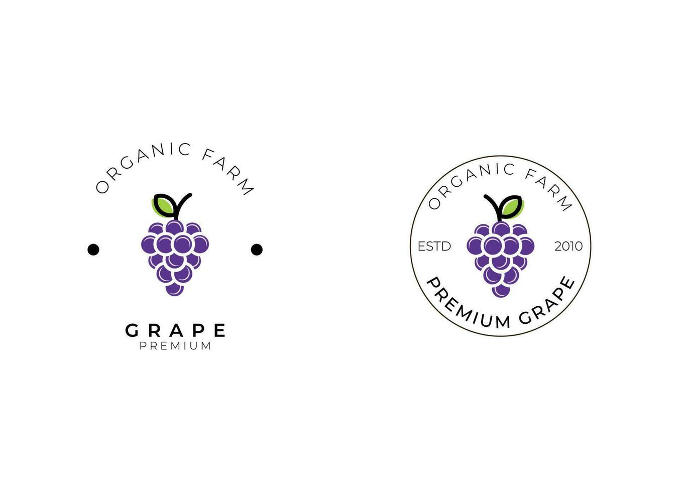 druif logo ontwerp sjabloon vector