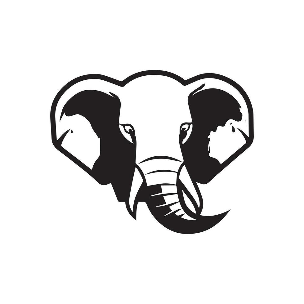 olifant logo vector, olifant illustratie, logo ontwerp vector