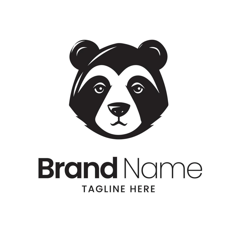 panda logo ontwerp sjabloon. schattig panda vector icoon.