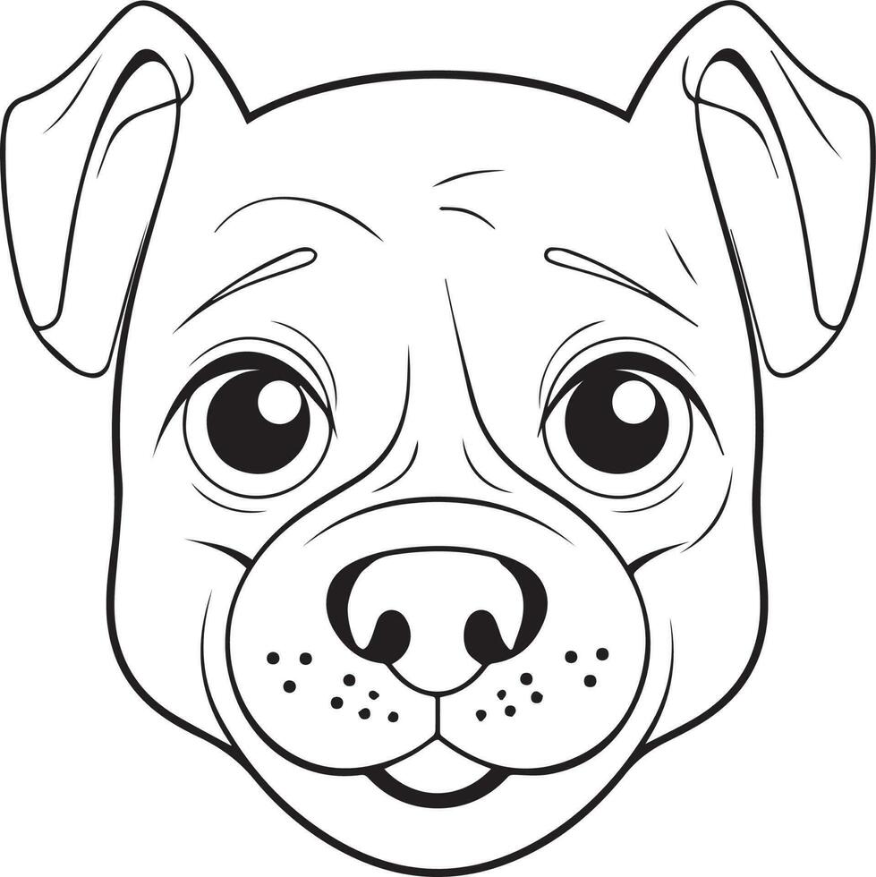 schattig puppy hond illustratie, hond kleur bladzijde voor kinderen en volwassenen, puppy mascotte logo, puppy vector ontwerp