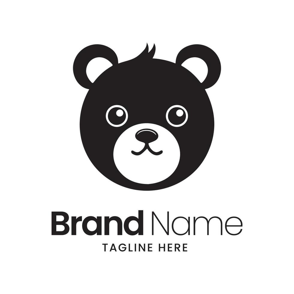 panda logo ontwerp sjabloon. schattig panda vector icoon.