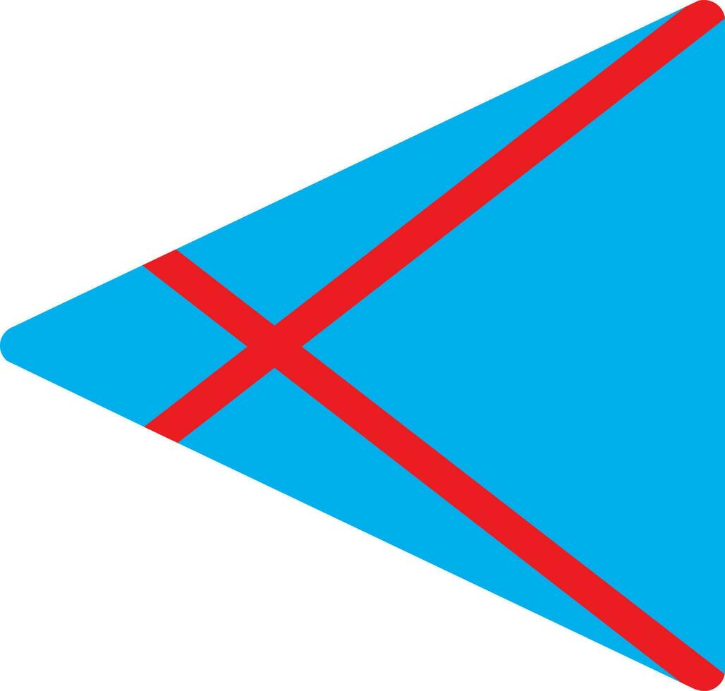 rood en blauw Speel op te slaan in vlak stijl. vector